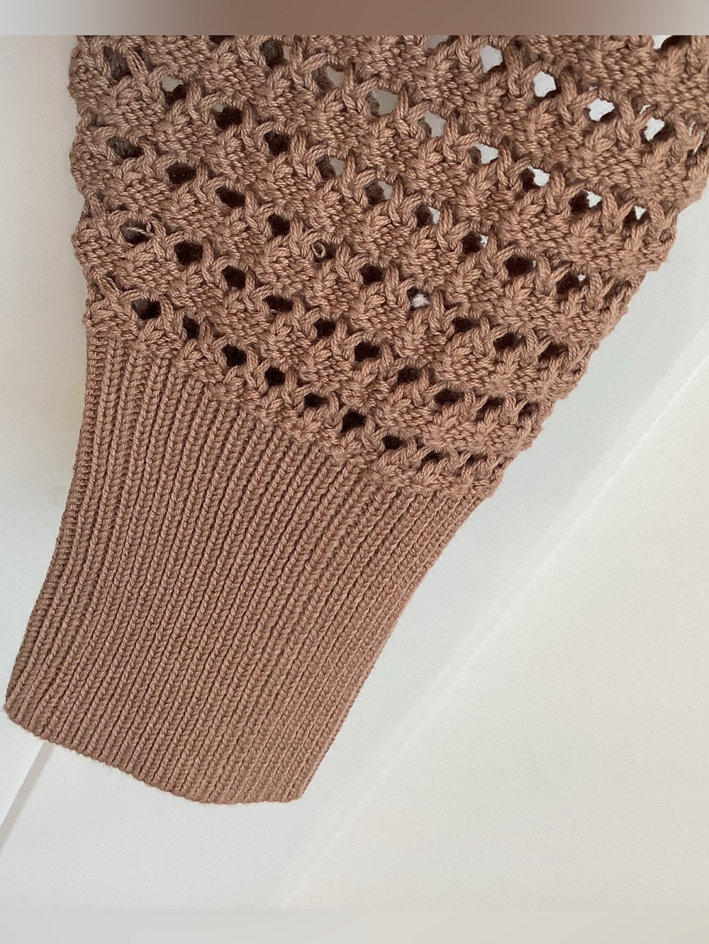 Varley Eloise Collared Full-Zip Knit Jacket New Medium Anthropologie Cedar Brown - Picture 7 of 13
